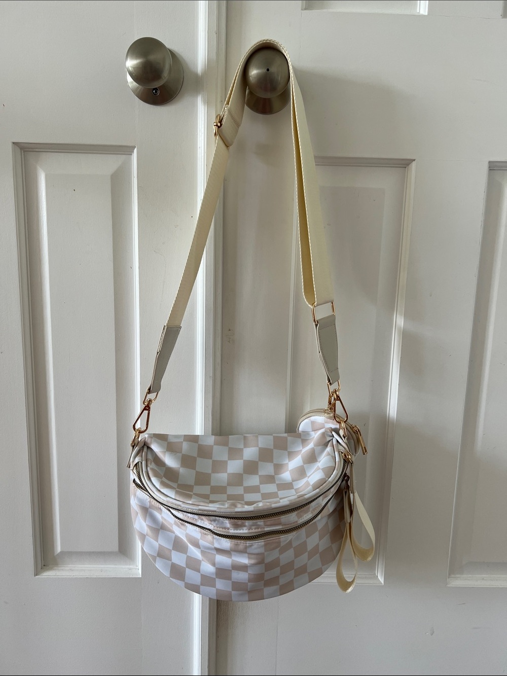 Checkered Crossbody Bag